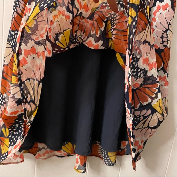 NWT Boden Crinkle Bias-cut Skirt Multi Petal Stamp Butterfly Wings R0196-MPT new - Picture 8 of 13